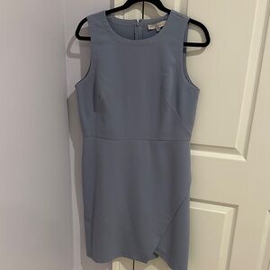 Loft size 10 Sleeveless blueish lavender Mini Sheath Dress
